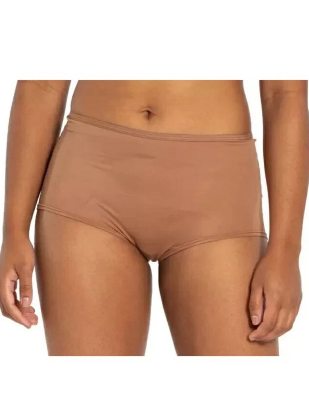 Nude Barre Women's 1-Pack Boyshort Panty Underwear, 2PM Brown, Medium